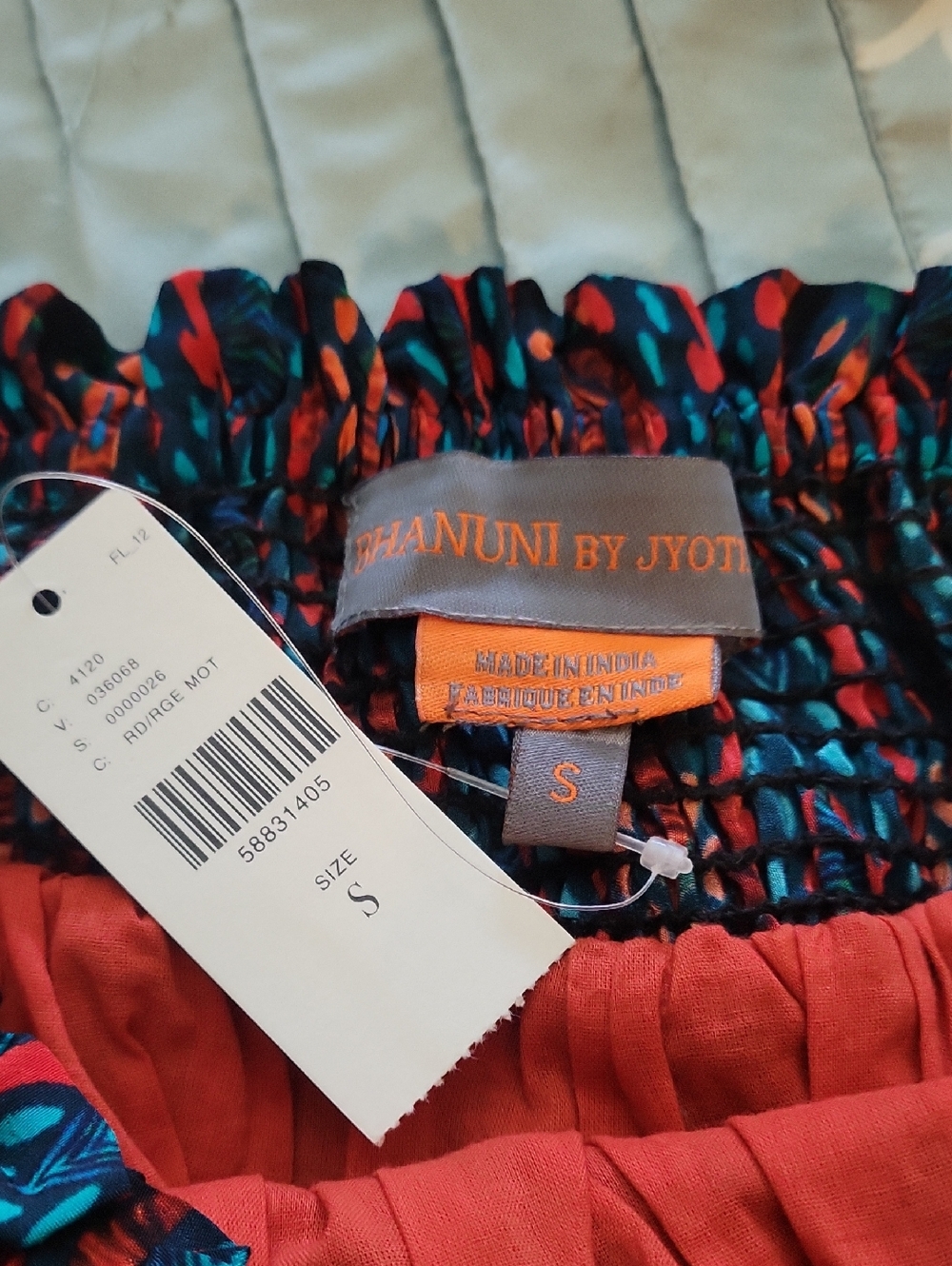 NWT Anthropologie Ellie embroidered tiered skirt from the Bhanuni By Jyoti - Picture 3 of 7